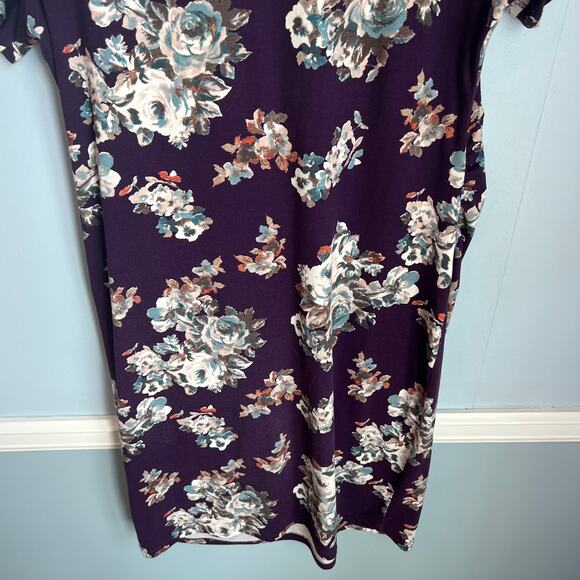 French Grey Stitchfix Brielle Maternity Short Sleeve Fitted Knit Dress Large - Picture 11 of 13